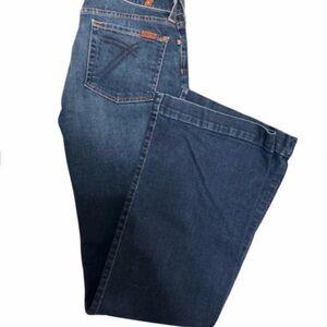 7 For All Mankind Dark Blue Jeans